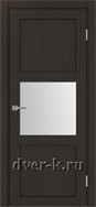 Межкомнатная дверь Оптима Порте Турин 530.121 в экошпоне венге со стеклом Мателюкс