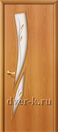Ламинированная дверь с фьюзингом Стрелиция ДФ миланский орех