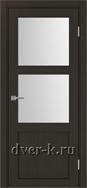 Межкомнатная дверь Оптима Порте Турин 530.221 в экошпоне венге со стеклом Мателюкс