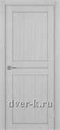 Глухая межкомнатная дверь Оптима Порте Турин 520.111 в экошпоне дуб серый