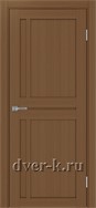 Глухая межкомнатная дверь Оптима Порте Турин 523.111 в экошпоне орех